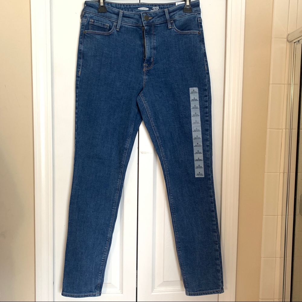 Old Navy Rockstar Super Skinny Blue Jeans size 6